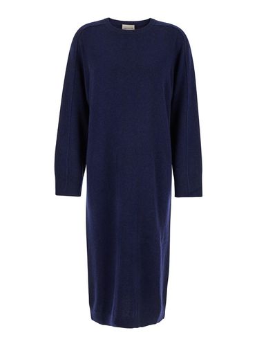 Crewneck Midi Dress In Wool And Cashmere Blend Woman - SEMICOUTURE - Modalova