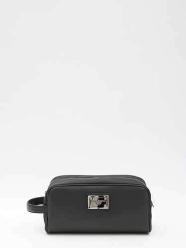 Calfskin And Nylon Toiletry Bag - Dolce & Gabbana - Modalova