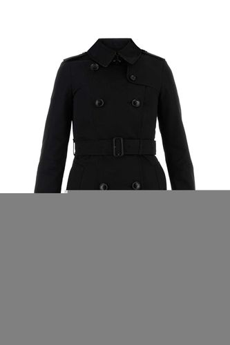 Burberry Black Cotton Trench Coat - Burberry - Modalova