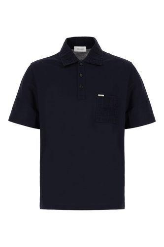 Midnight Blue Piquet Polo Shirt - Ferragamo - Modalova