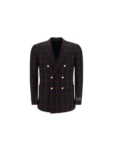 Gucci Wool Checked Blazer - Gucci - Modalova