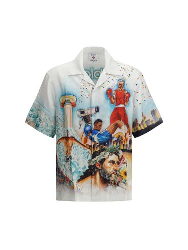 Cuban Short Sleeve Silk Shirt - Casablanca - Modalova