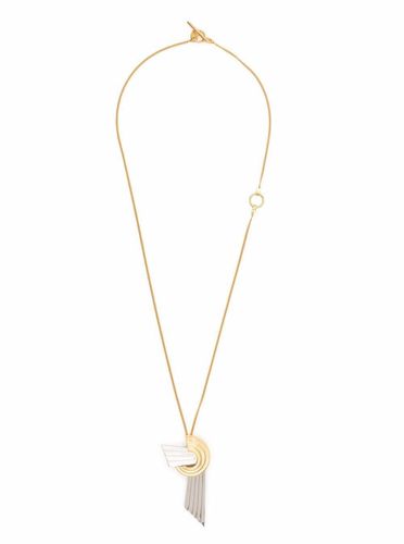 Meryl Brass Necklace With Pendant Detail - Leda Madera - Modalova