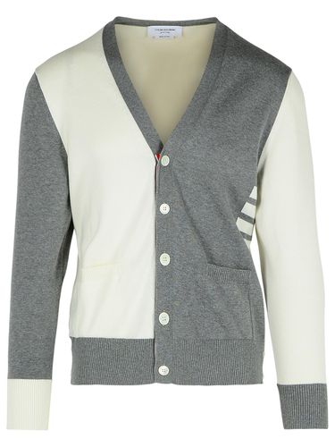 Thom Browne Grey Cotton Cardigan - Thom Browne - Modalova