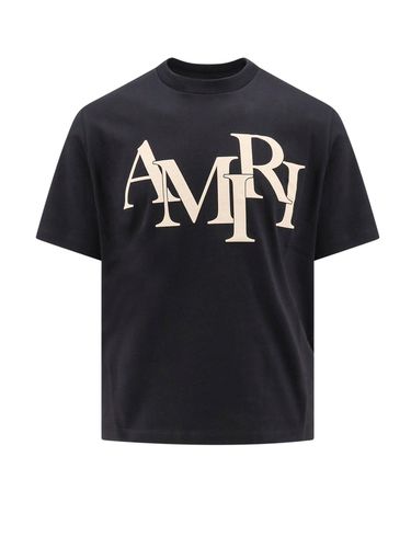 AMIRI Logo Printed Crewneck T-shirt - AMIRI - Modalova