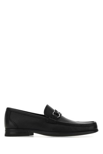 Black Leather Grandioso Loafers - Ferragamo - Modalova