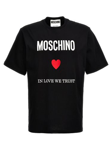 Moschino in Love We Trust T-shirt - Moschino - Modalova