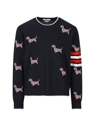 Bar Stripe Grosgrain Loop Jumper - Thom Browne - Modalova