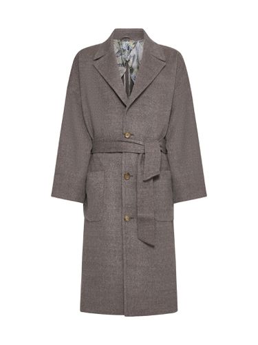 Etro Single-breasted Wool Coat - Etro - Modalova