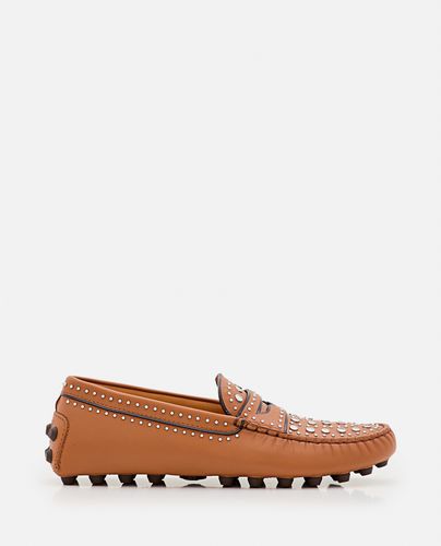 Gommino Leather Loafers W/mirror Details - Tod's - Modalova