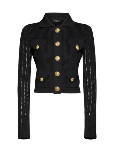 Balmain Logo Buttons Cardigan - Balmain - Modalova