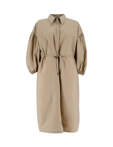 Techno Cotton Poplin Dress - Brunello Cucinelli - Modalova