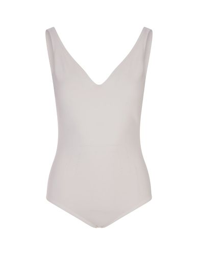 Body Top With Perforated Stripes - Alexander McQueen - Modalova