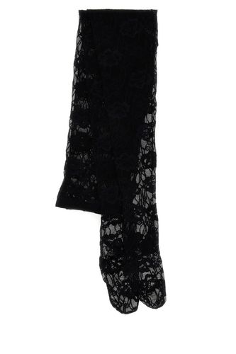 Saint Laurent Black Lace Collant - Saint Laurent - Modalova