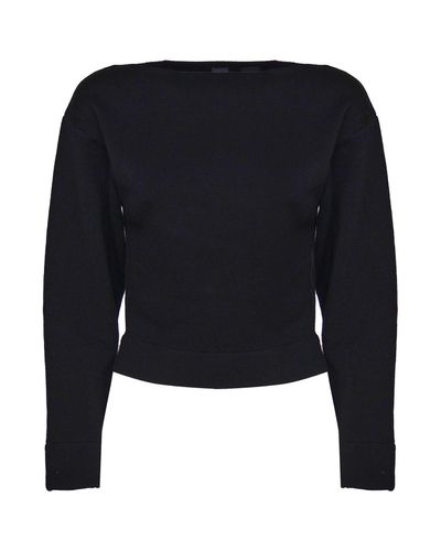 Boat-neck Knitted Jumper Pinko - Pinko - Modalova