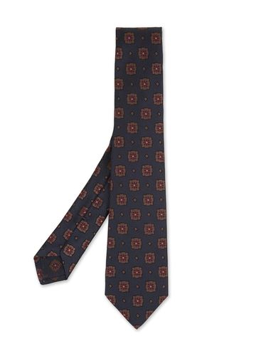 Night Tie With Geometric-floral Pattern - Kiton - Modalova