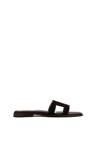 Leather Sandals With Logo - Tod's - Modalova