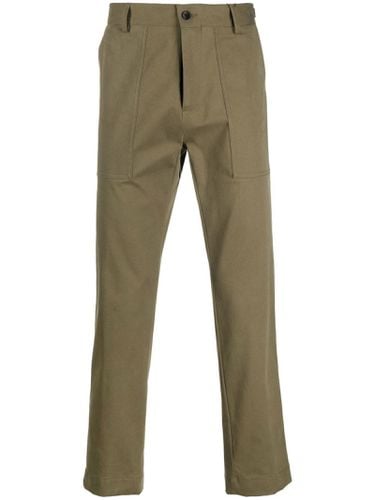 Etro Khaki Cotton Blend Trousers - Etro - Modalova