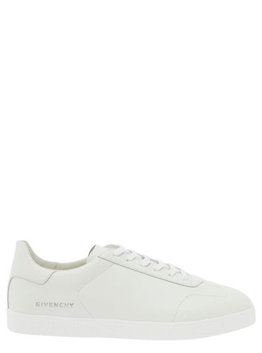 Low Top Sneakers With Logo Lettering Detail In Leather Man - Givenchy - Modalova