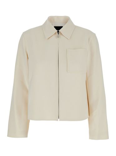 Admiral Jacket With Classic Collar In Tech Fabric Woman - Theory - Modalova