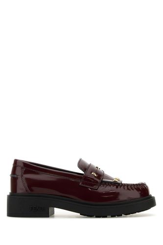 Fendi Brown Leather Filo Loafers - Fendi - Modalova