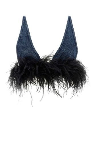 Miu Miu Denim Crop Top - Miu Miu - Modalova