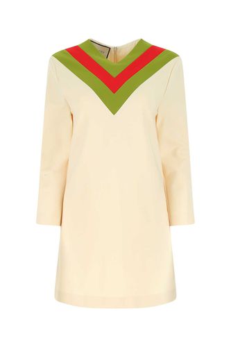 Ivory Stretch Viscose Blend Mini Dress - Gucci - Modalova