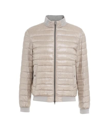 High-neck Quilted Bomber Padded Jacket - Herno - Modalova