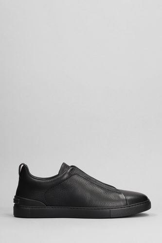 Triple Stich Sneakers In Leather - Zegna - Modalova