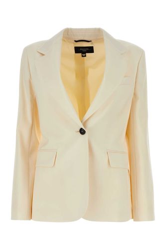 Cream Wool Lamine Blazer - Weekend Max Mara - Modalova