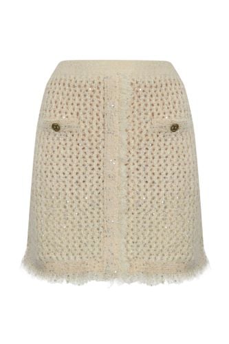 TwinSet Mesh Jacquard Knit Skirt - TwinSet - Modalova