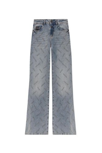 Jeans With Shimmering Appliqués - Versace Jeans Couture - Modalova