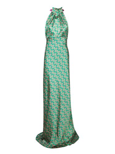 Emerald Halter Long Dress - Saloni - Modalova