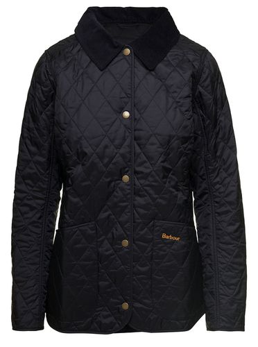 Jacket With Collar And Logo Embroidery At The Front In Quilted Polyamide Woman - Barbour - Modalova