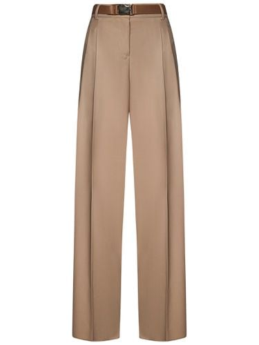 Belted Straight Leg Trousers - Max Mara - Modalova