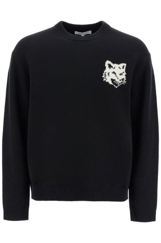 Fox Head Wool Sweater - Maison Kitsuné - Modalova