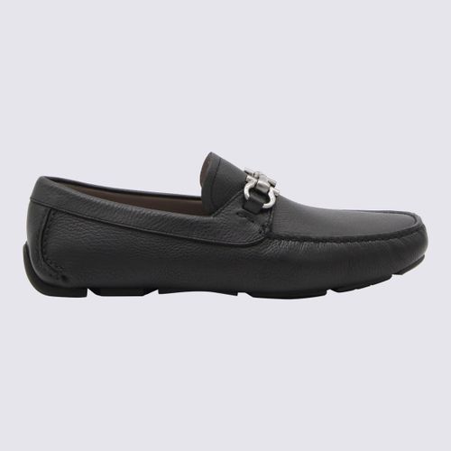 Leather Driver Gancini Loafers - Ferragamo - Modalova