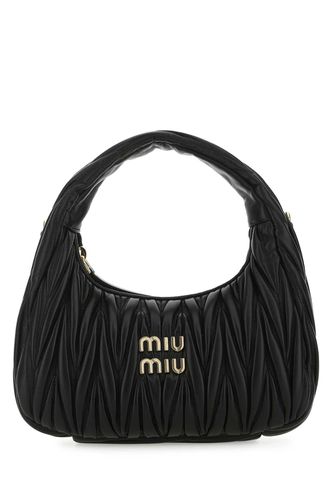 Miu Miu Black Nappa Leather Handbag - Miu Miu - Modalova