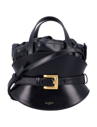 Shuffle Mini Leather Bag - Balmain - Modalova