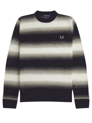 Fp Striped Open Knit Jumper - Fred Perry - Modalova