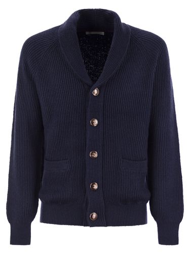 Buttoned Cotton Rib Cardigan - Brunello Cucinelli - Modalova