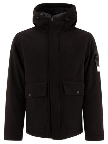 Compass Patch Hooded Jacket - Stone Island - Modalova