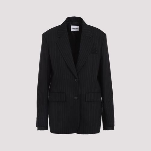 Miu Miu Wool Jacket - Miu Miu - Modalova