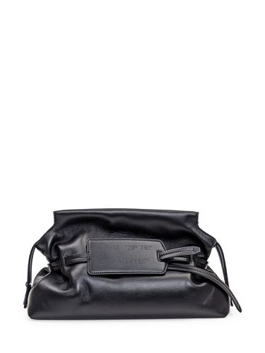Clutch Bag With Zip-tie Label - Off-White - Modalova