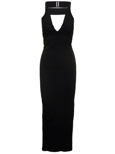 Maxi Dress With Cut-out In Viscose Blend Woman - Rick Owens - Modalova