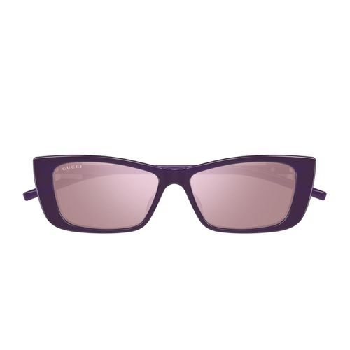 Gucci Gg1681s Linea Gg Logo 005 Violet Violet Sunglasses - Gucci Eyewear - Modalova