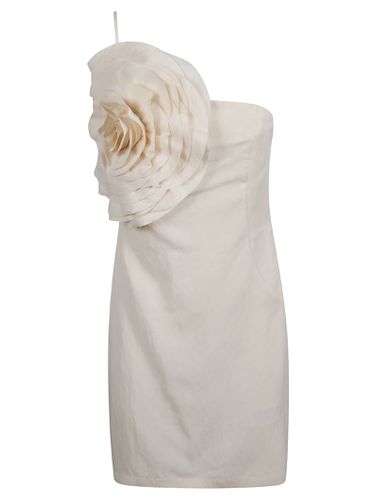 Large Flower Detail Sleeveless Dress - Blumarine - Modalova