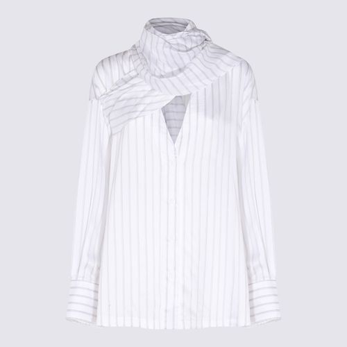 The Attico White Silk Shirt - The Attico - Modalova