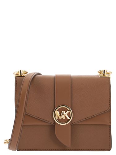 Greenwich Saffiano Leather Shoulder Bag - MICHAEL Michael Kors - Modalova