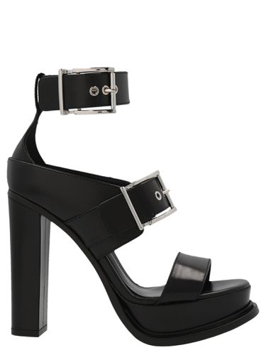 Straps Leather Sandals - Alexander McQueen - Modalova